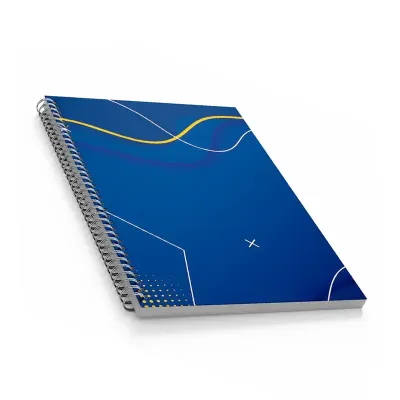 Caderno com capa azul
