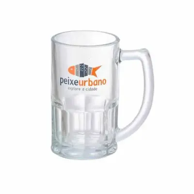 Caneca de chopp de vidro personalizada