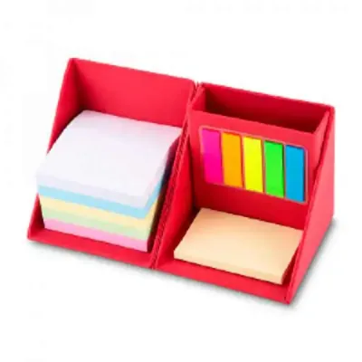 Kit Bloco de anotações personalizado com stick - vermelho - 1480416