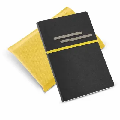 Caderno em Sintético - amarelo - 1490279