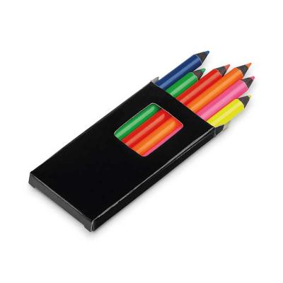 Caixa com 6 lápis de cor personalizada - deitada