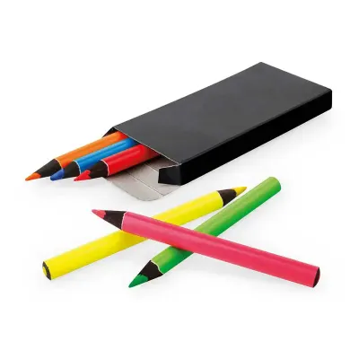 Caixa com 6 lápis de cor personalizada - 1494136