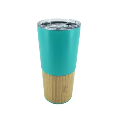 Copo Térmico Personalizado Bambu 600ml verde água - 1541839