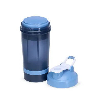 Coqueteleira Plástica 500ml Azul