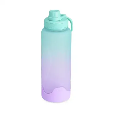 Garrafa plástica azul/roxa 1,1 litros 