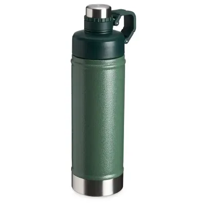 Garrafa térmica verde de parede dupla