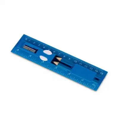 Kit escolar personalizado em azul