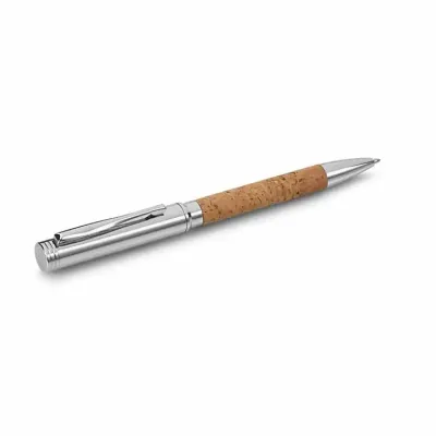 Kit executivo personalizado com caneta em cortiça e metal - 1282522