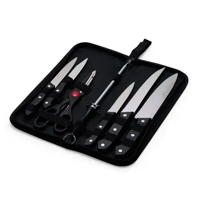 Kit Churrasco 7 Peças em estojo