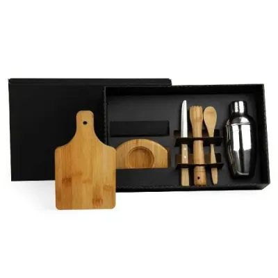 Kit Para Caipirinha Em Bambu / Madeira 