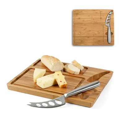Tábua de bambu do kit de queijos personalizado - 1332984