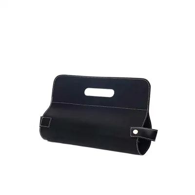 Porta garrafa em couro preto  - 416623
