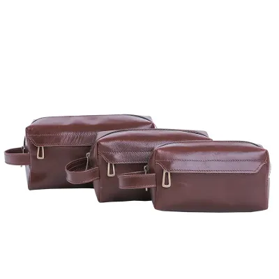 Kit necessaire de couro
