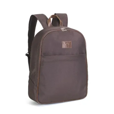 Mochila com bolso marrom