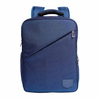 Mochila azul com duas divisórias e porta notebook - 1528929