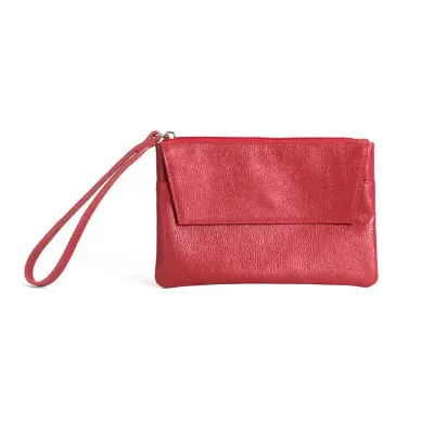 Necessaire com fechamento em botão colchete