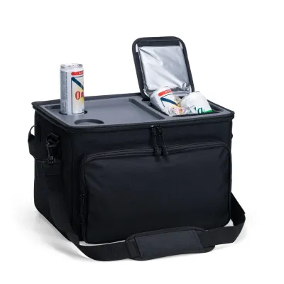 Bolsa térmica dobrável confeccionada em poliéster com capacidade de até 36 litros
