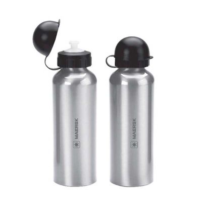 Squeeze de alumínio personalizado. Com capacidade de 500 ml e impressão da marca a laser ou silk. 