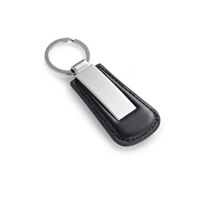 Chaveiro de Metal e Couro Sintético para Brindes