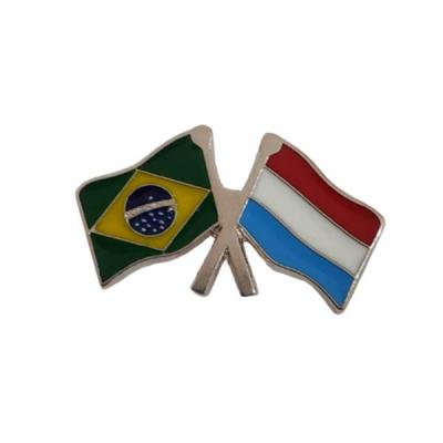 Pin bandeira Brasil x Holanda