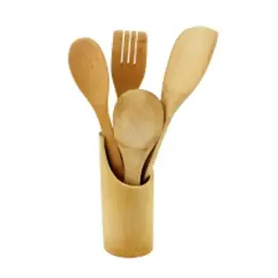 Kit Colher de Bambu 