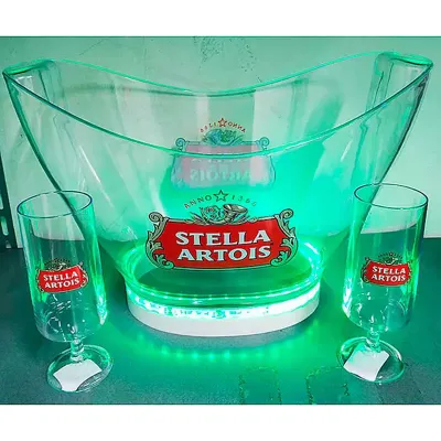 Balde champanheira LED stella Artois