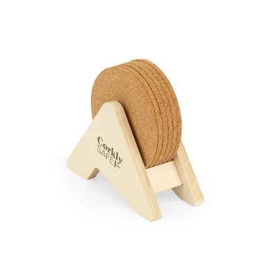 Porta copos em madeira  - 2147786