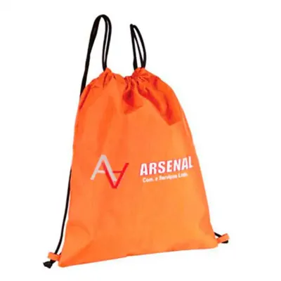 Saco mochila promocional.