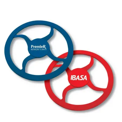 Frisbee personalizado - azul e vermelho