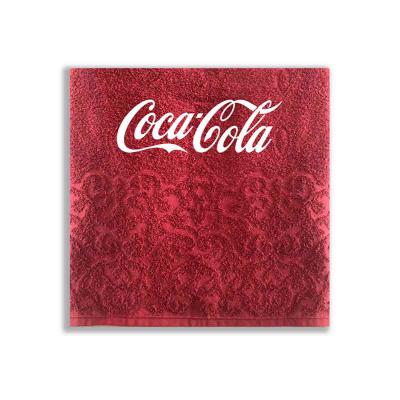 Toalha de banho vermelha com logo coca personalizada - 605257