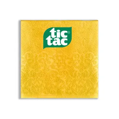 Toalha amarela de algodão personalizada - 1582049
