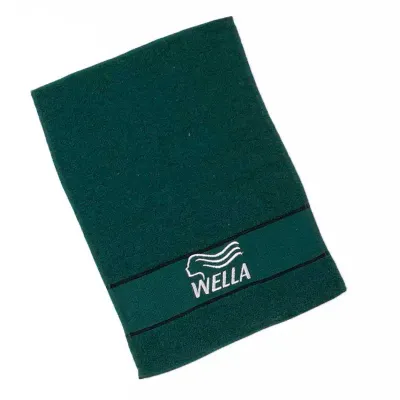 Toalha de lavabo verde com logo Personalizada - 140385