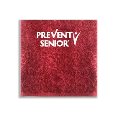 Toalha vermelha de algodão personalizada - 1582026