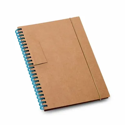Caderno capa dura espiral azul - 816059
