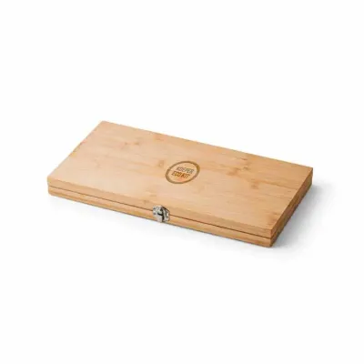 Kit churrasco em caixa de bambu - 1449722
