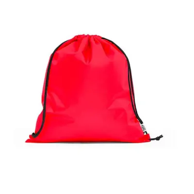 Sacola tipo mochila em rPET 92931 vermelho