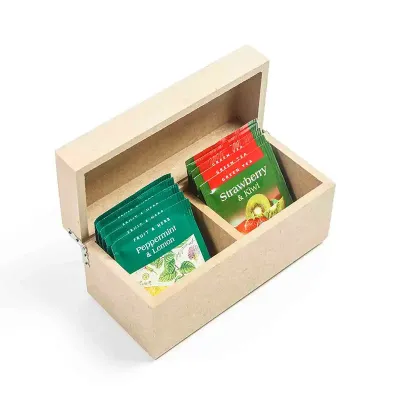 Kit com chá gourmet em caixa de MDF - 224680