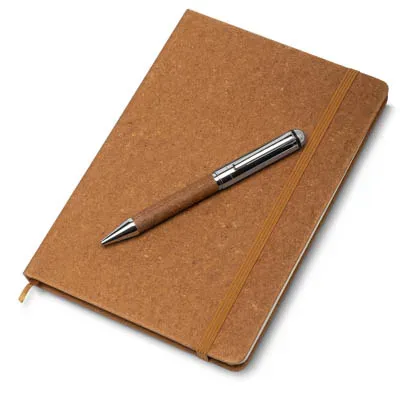 Kit caderno com caneta