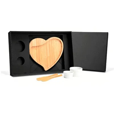 Kit petiso com tábua, espátula e ramekin