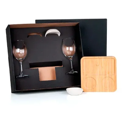 Kit vinho e petisco com 5 peças