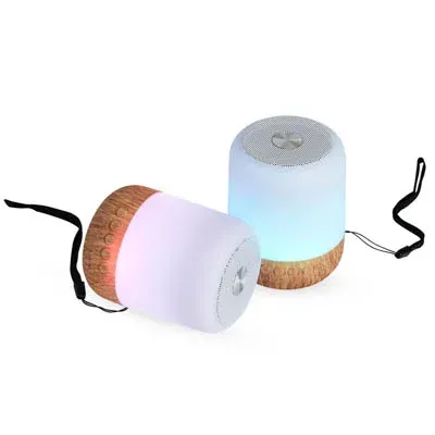 Caixa de som multimídia com luzes, material plástico