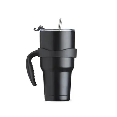 Caneca térmica de inox preta