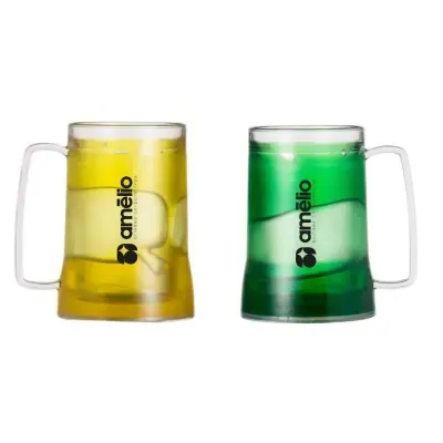 Caneca acrílica 400ml com gel térmico