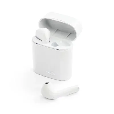 Fone de ouvido True Wireless em ABS com microfone