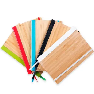 Caderneta em bambu pautada - cores - 1619262