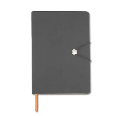 Caderneta cinza com Fecho de Pino - 1526549