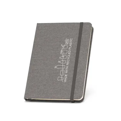 Caderno A5 com capa dura cinza - 1859792