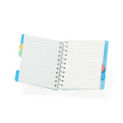 Caderno pequeno com 4 divisórias - aberto - 1751006
