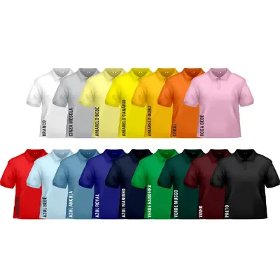Camisas polos em várias cores - 1761094