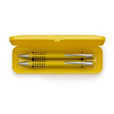 Kit Caneta e Lapiseira Semi-Metal - amarelo - 545506